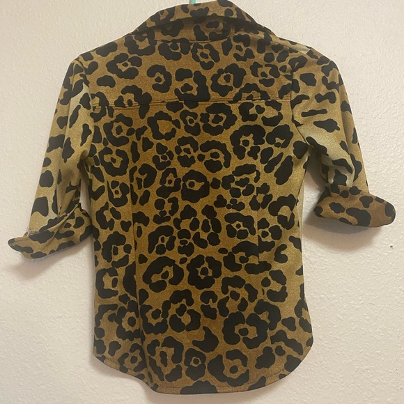 Leopard Print Poly 2 Piece Set Vintage Scary Spice Mob Wife Size S - Picture 4 of 8